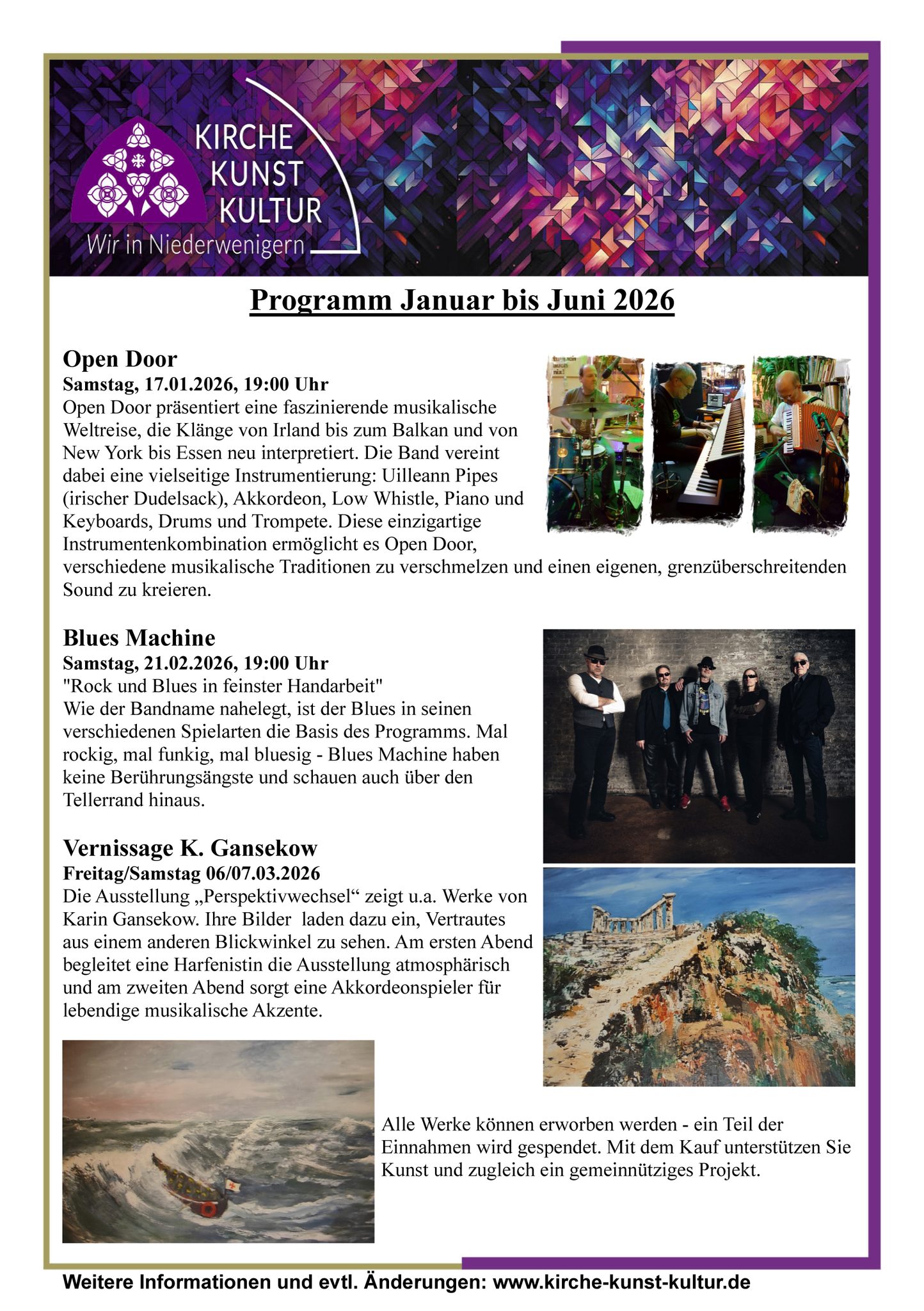 Programm Kirche Kunst Kultur